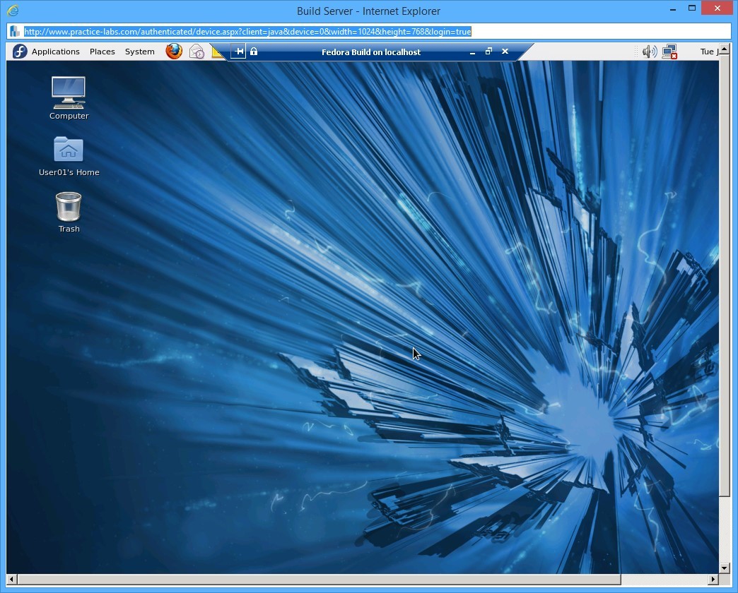 Practice Labs screenshot.